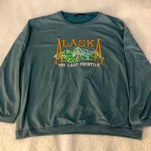 Woman’s Alaska Last Frontier Blue Sweatshirt